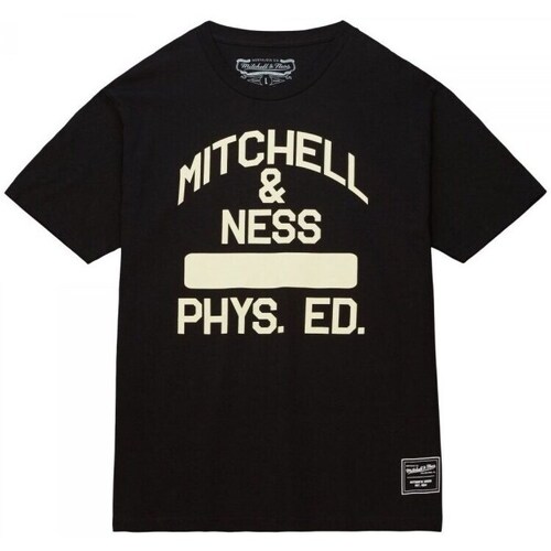 Clothing Men Short-sleeved t-shirts Mitchell And Ness Branded T-shirt Phys Ed M Black