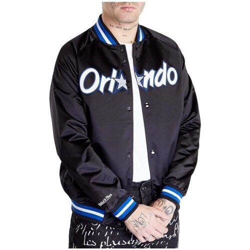 Clothing Men Jackets Mitchell And Ness STJKMG18013OMABLCK Black