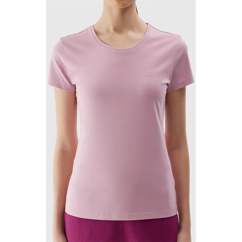Clothing Women Short-sleeved t-shirts 4F 4FWSS24TTSHF116156S Pink