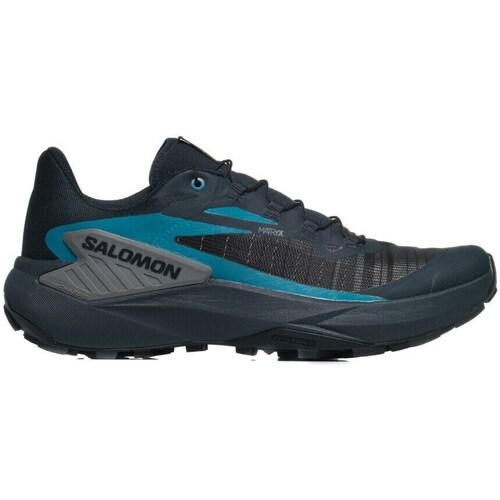 Shoes Men Running shoes Salomon L47443000 Navy blue, Black