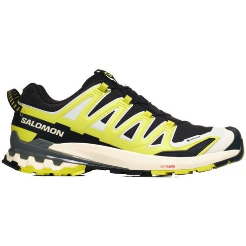 Shoes Men Running shoes Salomon L47468600 Black, White, Yellow