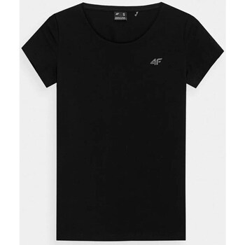 Clothing Men Short-sleeved t-shirts 4F 4FWSS24TTSHF116120S Black