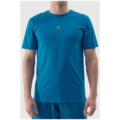 Clothing Men Short-sleeved t-shirts 4F 4FWSS24TTSHM128236S Blue