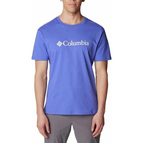 Clothing Men Short-sleeved t-shirts Columbia 1680053546 Blue