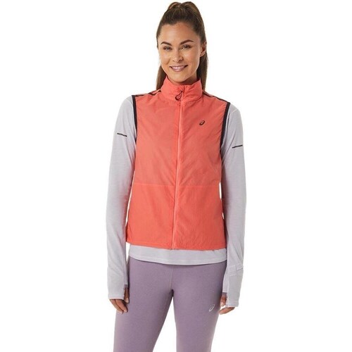 Clothing Women Jackets Asics 2012C748700 Orange