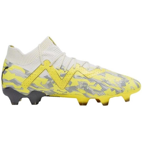 Shoes Men Football shoes Puma Future Ultimate Fg Ag Grey, Yellow, White