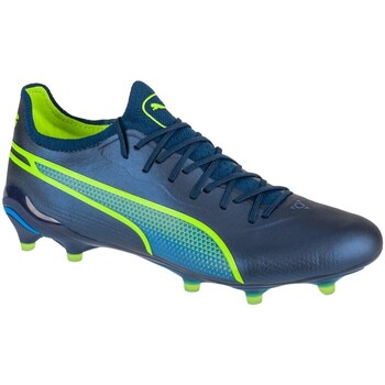 Shoes Men Football shoes Puma King Ultimate Fg ag Green, Navy blue