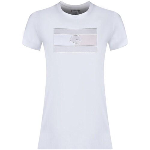 Clothing Women Short-sleeved t-shirts Tommy Hilfiger TH10064001 White