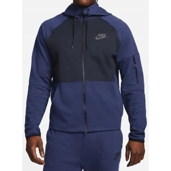 Clothing Men Sweaters Nike Tech Fleece Black, Navy blue