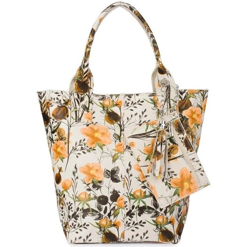 Bags Women Handbags Vera Pelle T4970860 Yellow, White, Brown