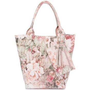 Bags Women Handbags Vera Pelle T4970859 Grey, Pink