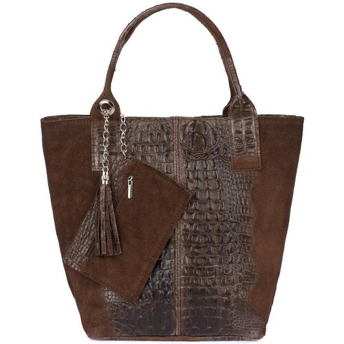 Bags Women Handbags Vera Pelle L9469575 Brown