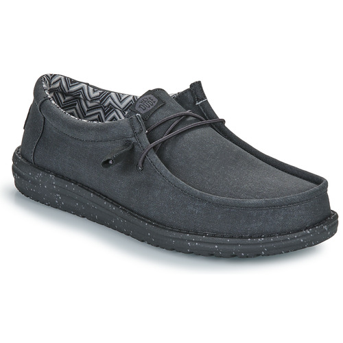 Shoes Men Slip-ons HEY DUDE Wally Canvas Black