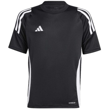 Clothing Boy Short-sleeved t-shirts adidas Originals Tiro 24 Jersey Jr Black
