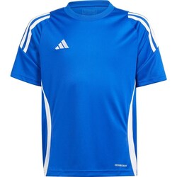 Clothing Boy Short-sleeved t-shirts adidas Originals Tiro 24 Blue