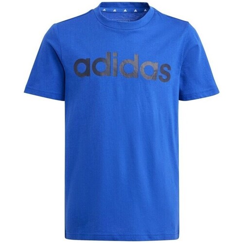 Clothing Boy Short-sleeved t-shirts adidas Originals Essentials Linear Logo Marine