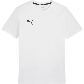 Clothing Men Short-sleeved t-shirts Puma Team Goal White
