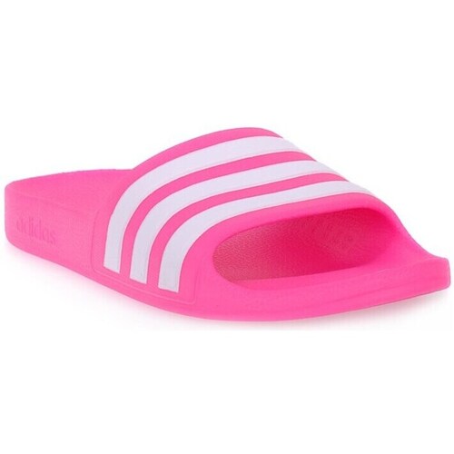 Shoes Women Flip flops adidas Originals Adilette Aqua K White, Pink