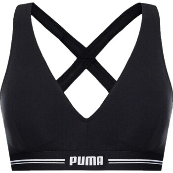 Clothing Women Short-sleeved t-shirts Puma Cross-back Padded Black