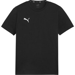 Clothing Men Short-sleeved t-shirts Puma Team Goal Casuals Black