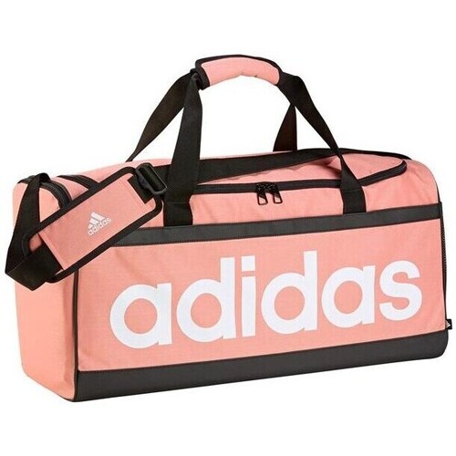 Bags Women Sports bags adidas Originals Essentials Linear Duffel Pink, Black