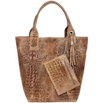 Bags Women Handbags Vera Pelle L9456580 Beige