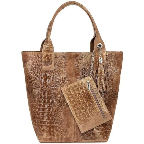 Bags Women Handbags Vera Pelle L9456580 Beige
