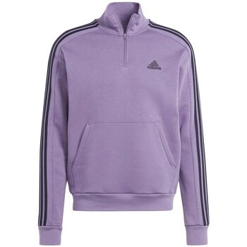 Clothing Men Sweaters adidas Originals Essentials Fleece 3-stripes Purple