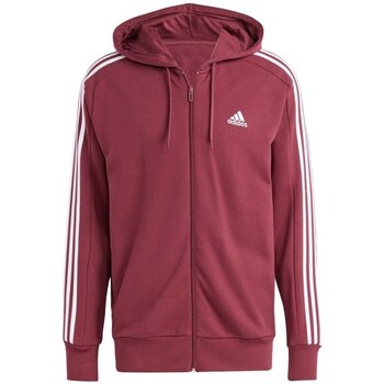 Clothing Men Sweaters adidas Originals Essentials French Terry 3-stripes White, Burgundy