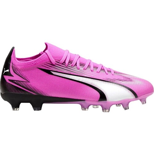 Shoes Men Football shoes Puma Ultra Match Fg ag White, Pink, Black