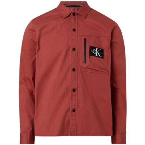 Clothing Men Long-sleeved shirts Calvin Klein Jeans J30J320916 Red