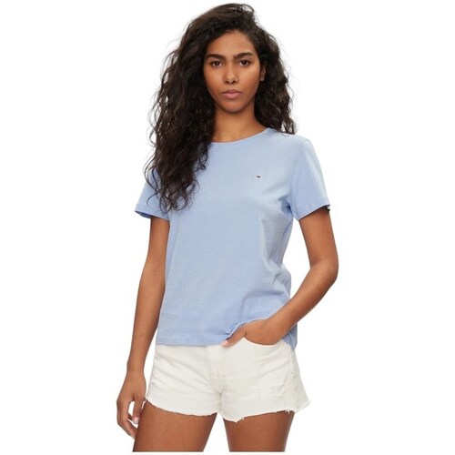 Clothing Women Short-sleeved t-shirts Tommy Hilfiger DW0DW14616C3S Blue