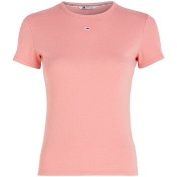 Clothing Women Short-sleeved t-shirts Tommy Hilfiger DW0DW17383TIC Pink
