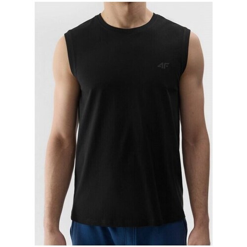 Clothing Men Short-sleeved t-shirts 4F 4FWSS24TSLEM07520S Black