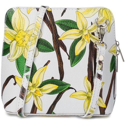 Bags Women Handbags Vera Pelle K0371308 Green, White, Yellow