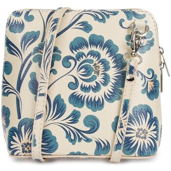 Bags Women Handbags Vera Pelle K0371305 Blue, Cream