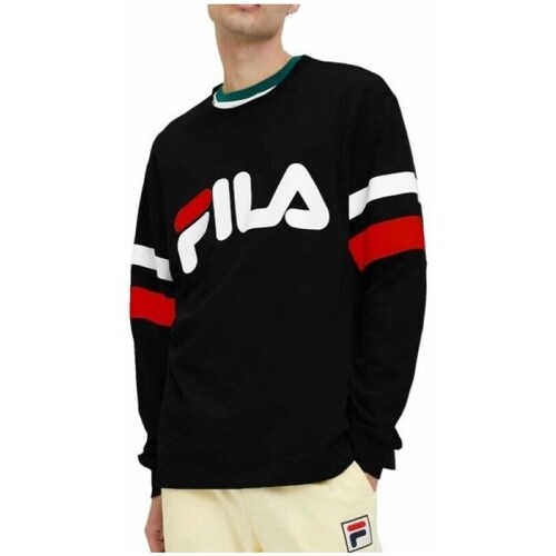 Clothing Men Sweaters Fila Luohe Oversized Crew Black