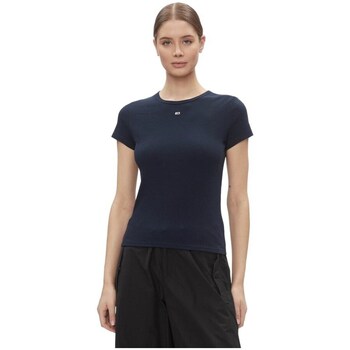 Clothing Women Short-sleeved t-shirts Tommy Hilfiger DW0DW17383C1G Black