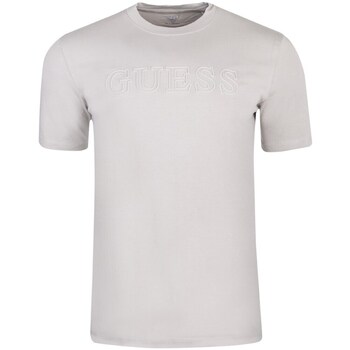 Clothing Men Short-sleeved t-shirts Guess ALPHY Beige