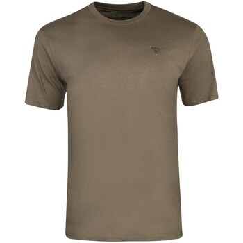 Clothing Men Short-sleeved t-shirts Guess BASIC Olive