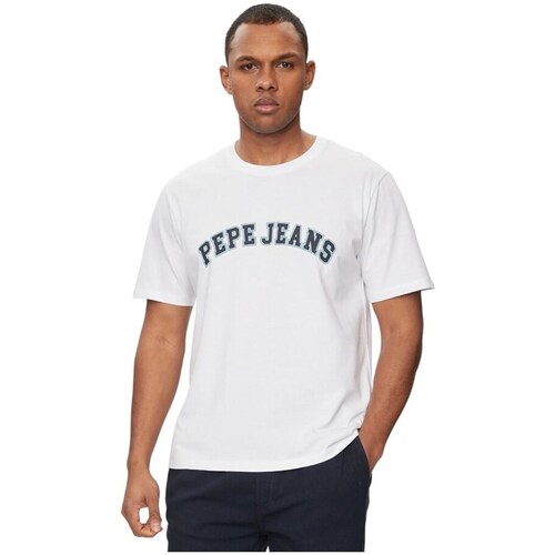 Clothing Men Short-sleeved t-shirts Pepe jeans PM509220801 White