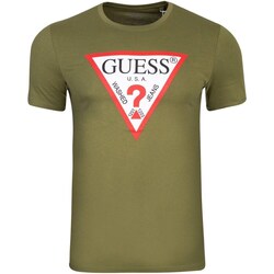 Clothing Men Short-sleeved t-shirts Guess M2YI71I3Z14G8Y4 Olive