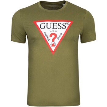 Clothing Men Short-sleeved t-shirts Guess M2YI71I3Z14G8Y4 Olive