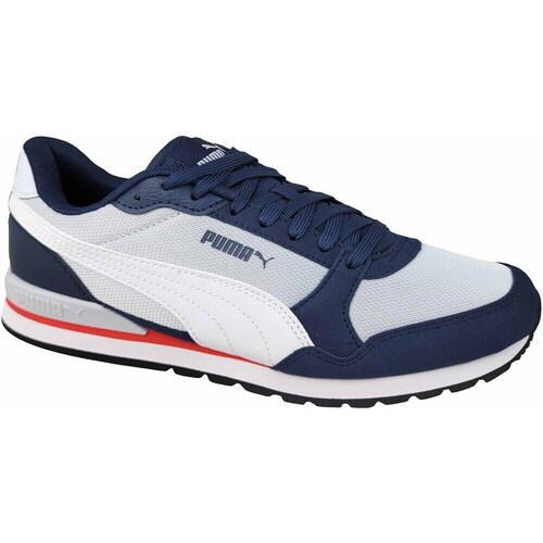 Shoes Men Low top trainers Puma St Runner V3 Grey, White, Navy blue