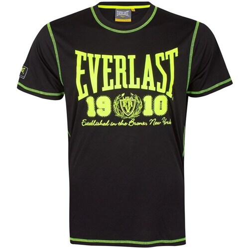 Clothing Men Short-sleeved t-shirts Everlast EVR8850BLACK Black