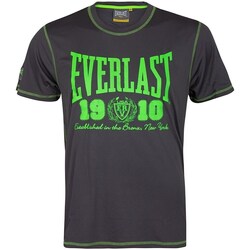 Clothing Men Short-sleeved t-shirts Everlast EVR8850CHARCOAL Black