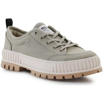 Shoes Low top trainers Palladium Pallashock Lo Organic 2 Green, Grey