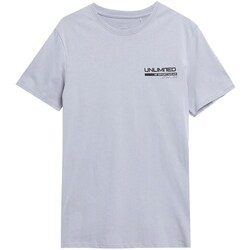 Clothing Men Short-sleeved t-shirts 4F 4FSS23TTSHM307CHODNYJASNYSZARY Grey
