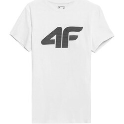 Clothing Men Short-sleeved t-shirts 4F 4FSS23TTSHM537BIAY White