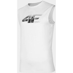 Clothing Men Short-sleeved t-shirts 4F 4FWSS24TSLEM11410S White